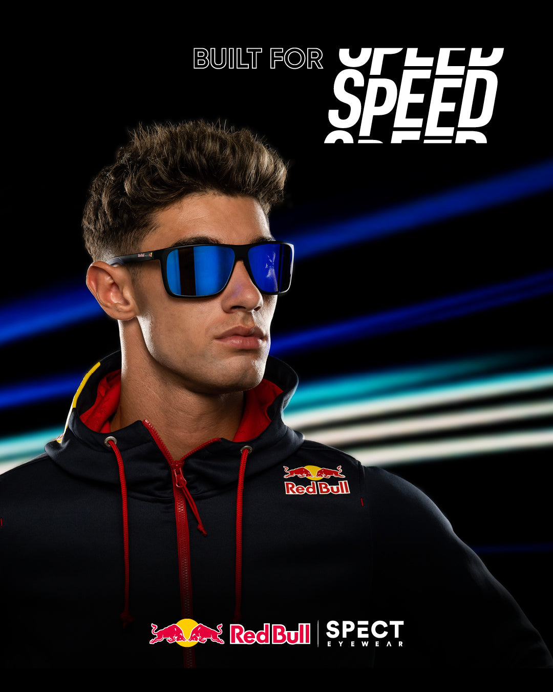 Red Bull Spect TAIN sunglasses black with orange lenses