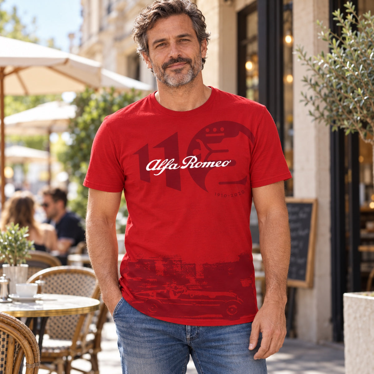 Alfa Romeo T-Shirt CLASSIC RED – Red – illustrative photo (AI)