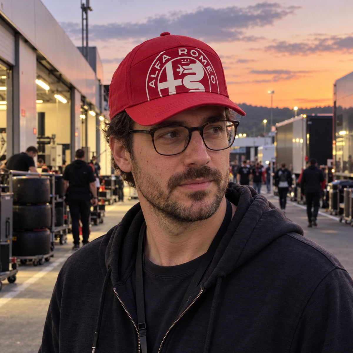 Alfa Romeo Cap with Large Logo – Red – ilustrační foto (AI)