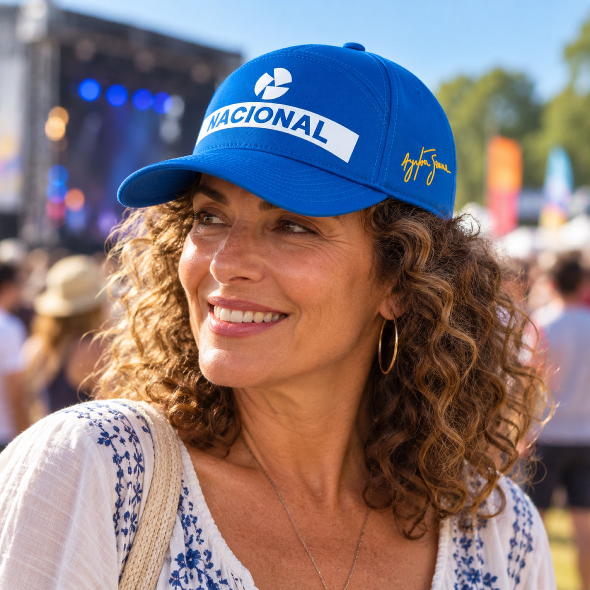 Ayrton Senna Nacional Cap – Blue – illustrative photo (AI)