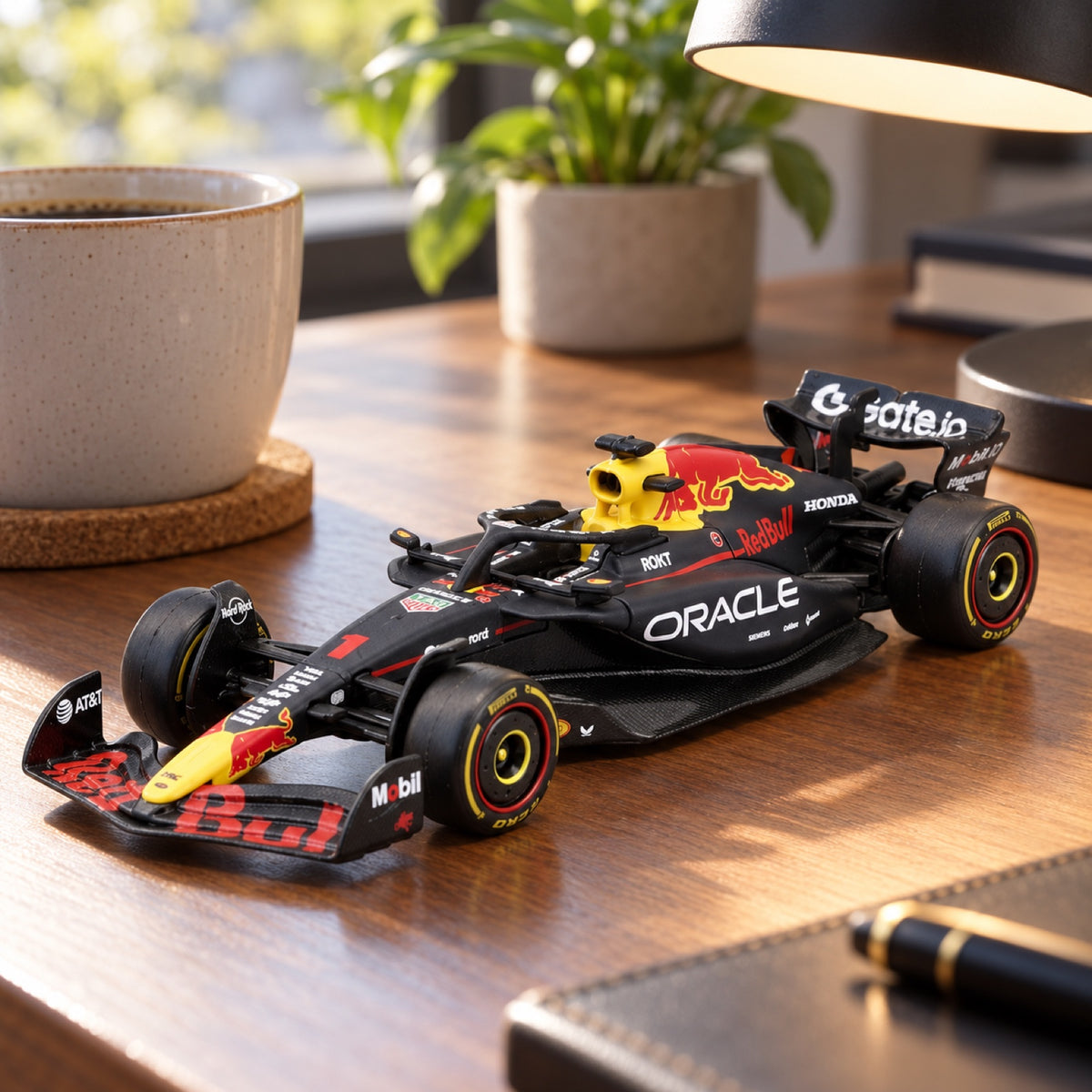 Model Bburago Red Bull F1 RB21 #1 Max Verstappen 2025 1:43 – ilustračné foto (AI)