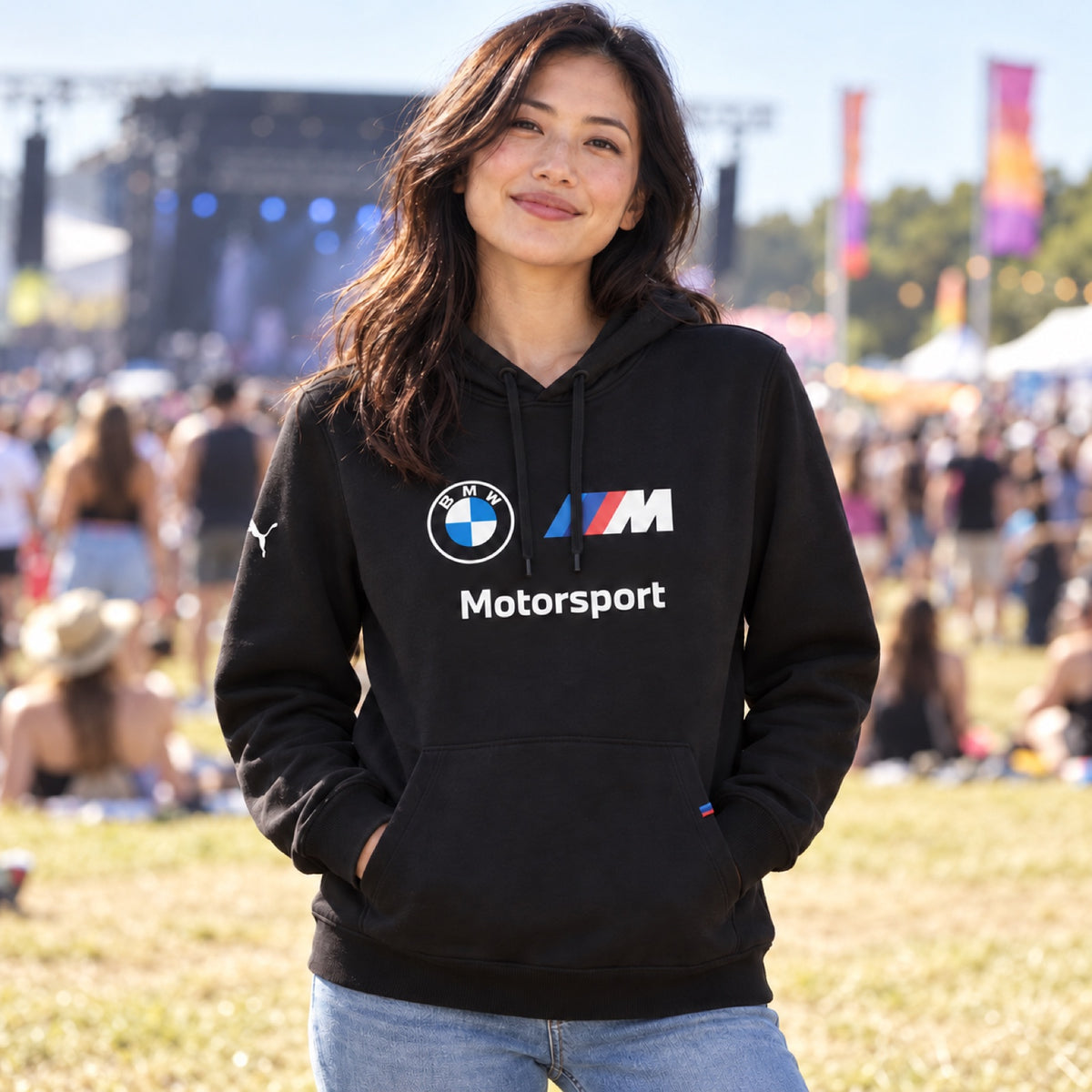 BMW Motorsport Casual Hoodie with BMW Logo – illustrative photo (AI)