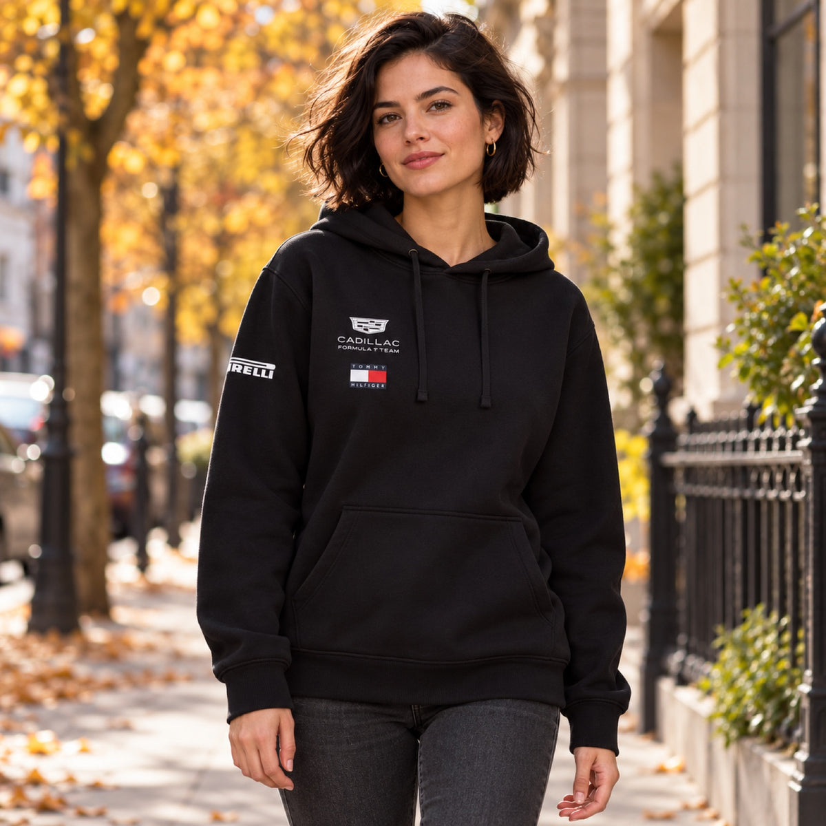 Cadillac F1 x Tommy Hilfiger Team Hoodie – Black – illustrative photo (AI)