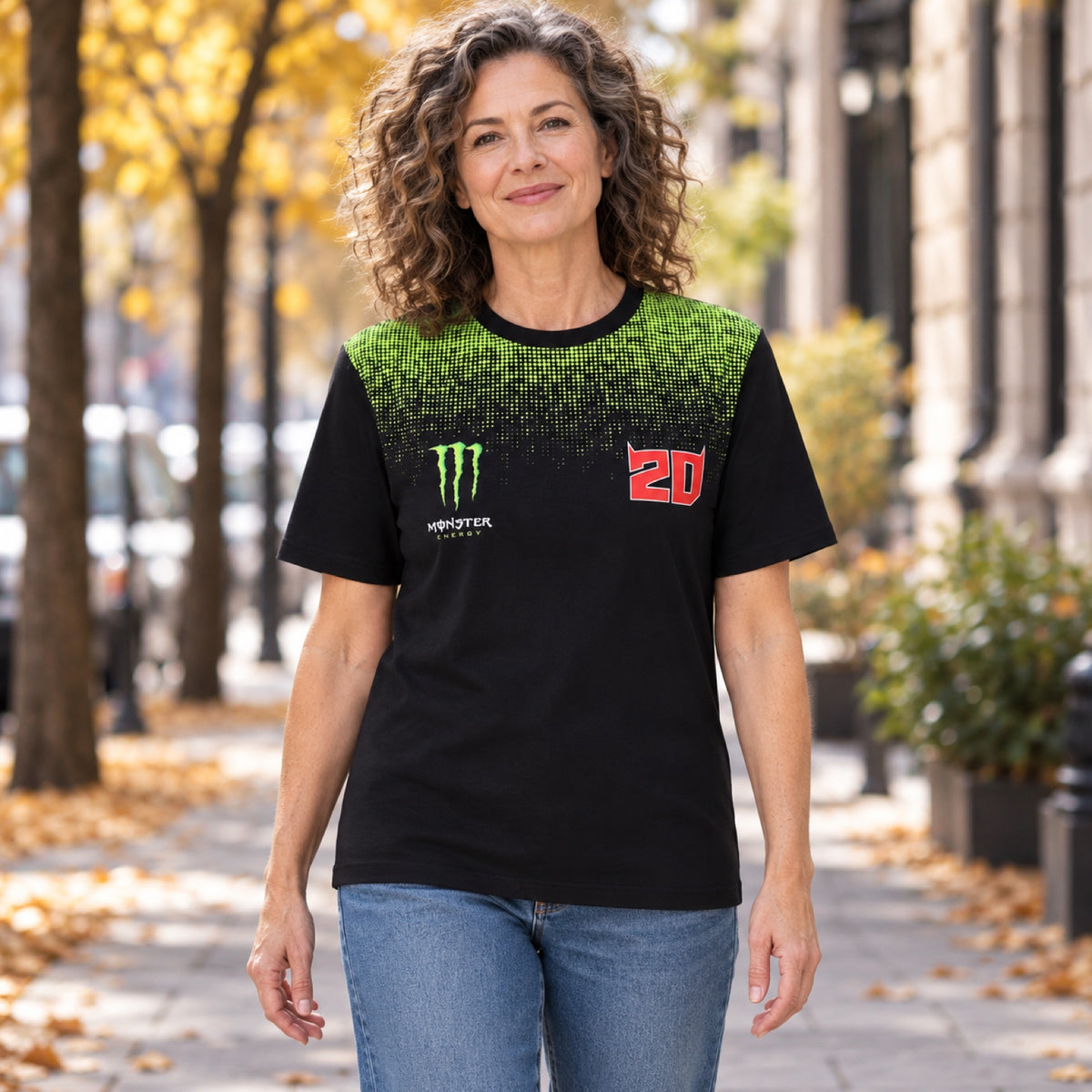 Tričko Fabio Quartararo Monster Energy – EL DIABLO – ilustračné foto (AI)