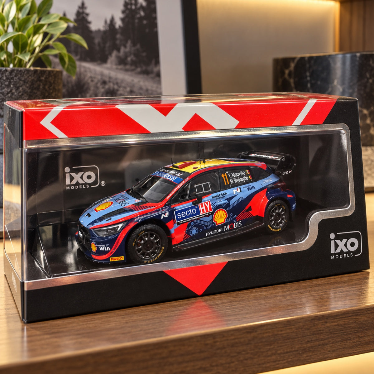 Model IXO Hyundai i20 N WRC Rally Finland 2022 T. Neuville – ilustračné foto (AI)