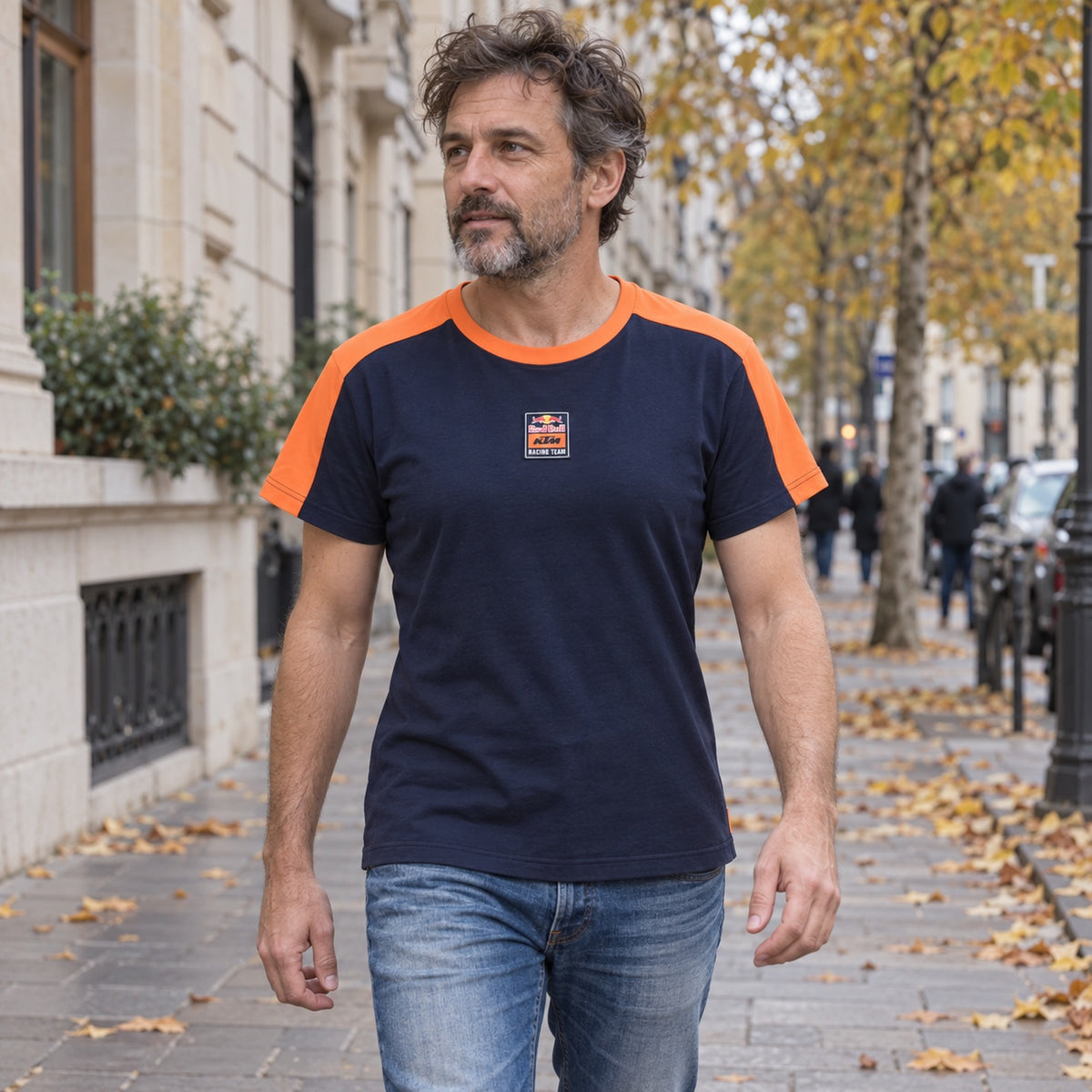 KTM Red Bull Racing GRID Women's T-Shirt – Navy Blue – ilustrační foto (AI)