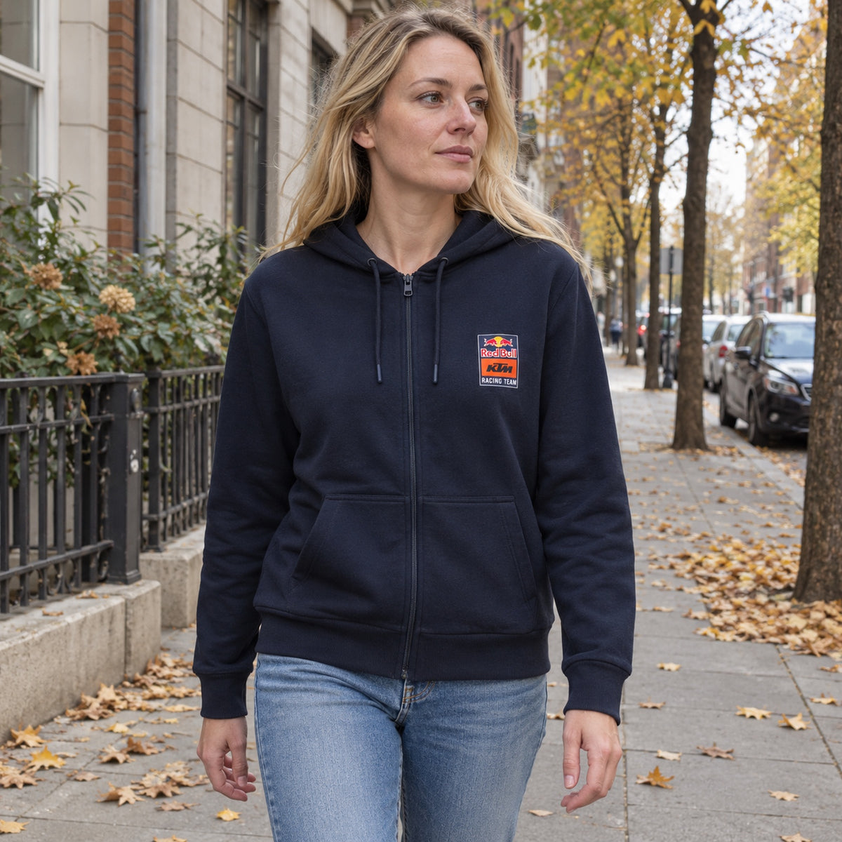 KTM Red Bull Racing Casual Hoodie – Navy – ilustrační foto 2 (AI)