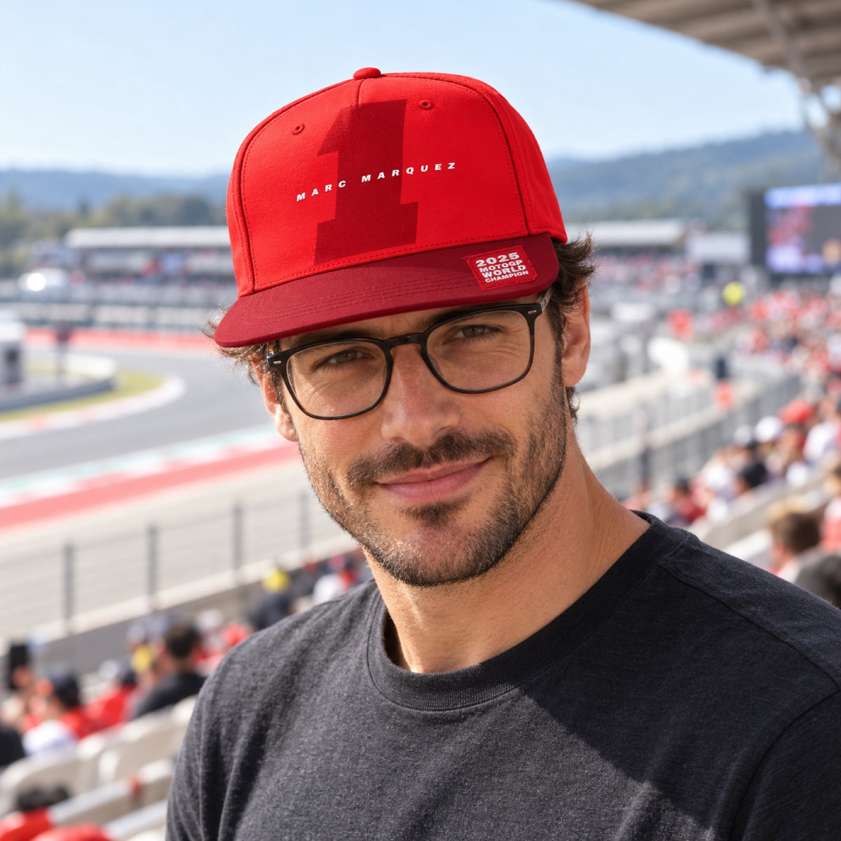 Fanúšikovská šiltovka Marc Marquez 93 – šampiónska šiltovka #1 – ilustračné foto (AI)