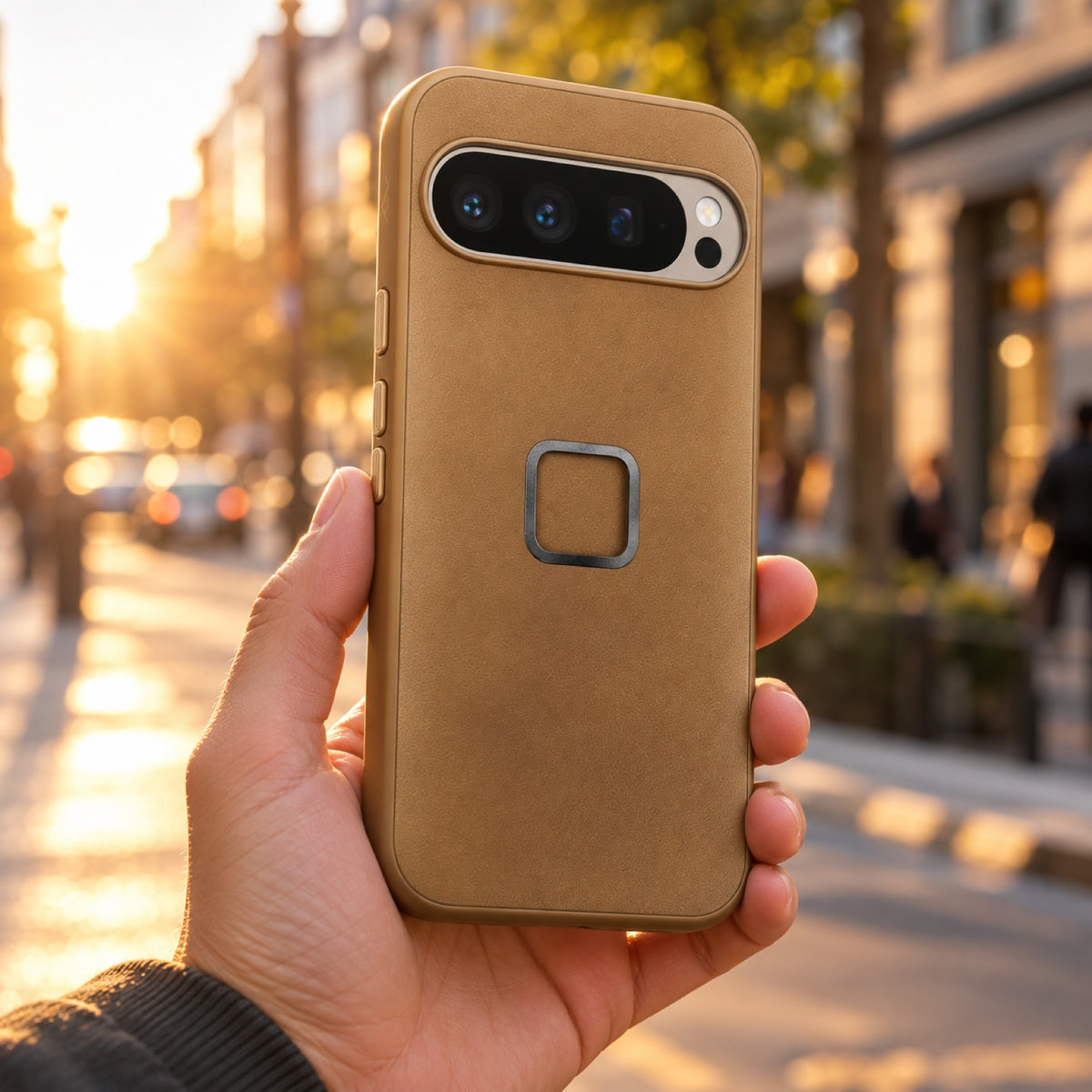Peak Design Everyday Clarino Case – Google Pixel 9 Pro XL – Tan – ilustračné foto (AI)