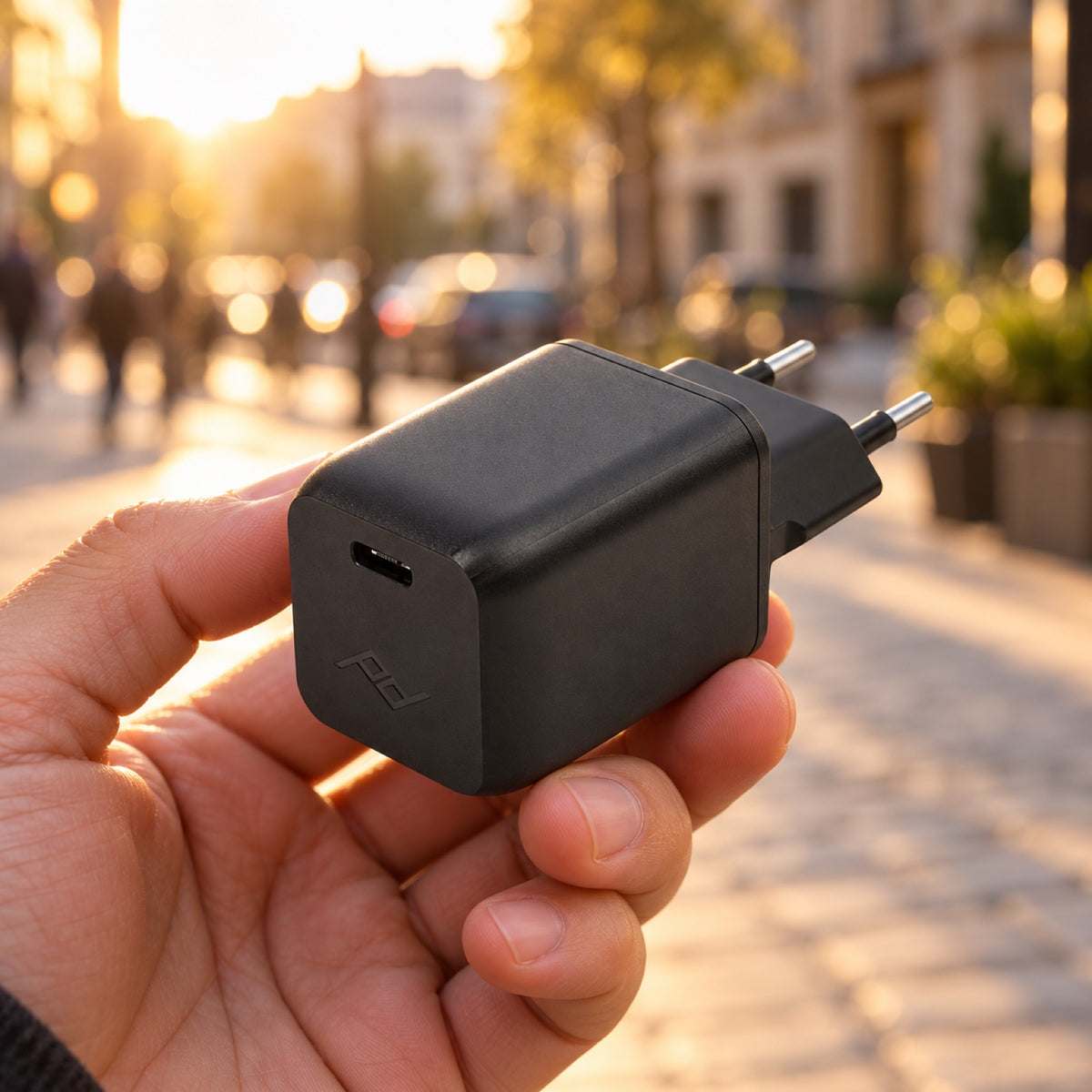 Peak Design Wall Power Adapter – ilustračné foto (AI)