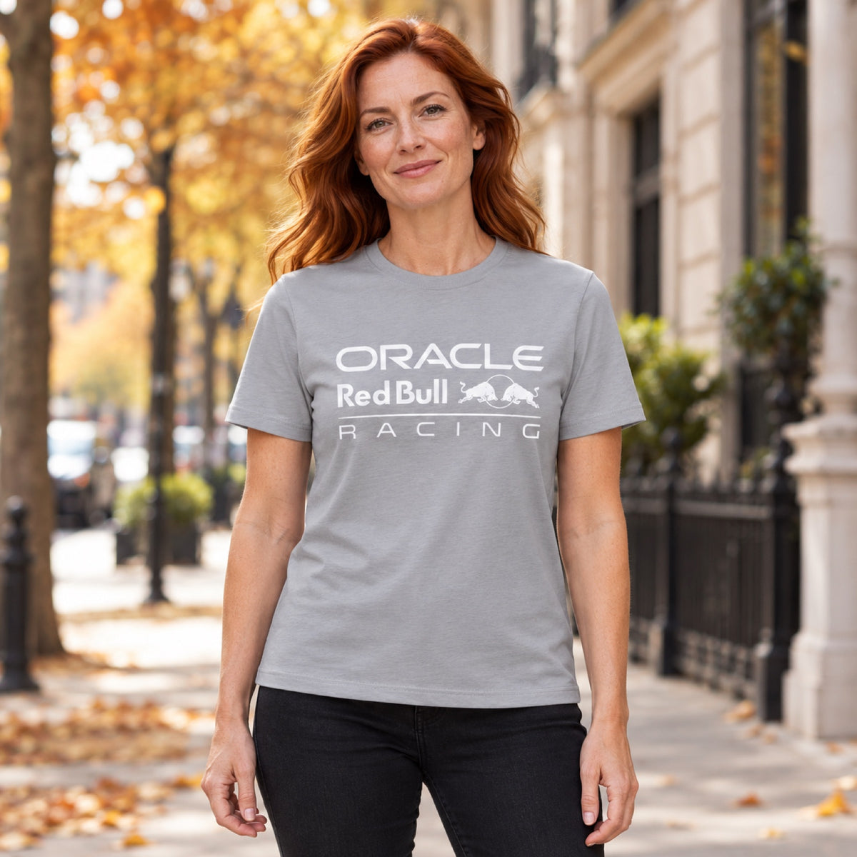 Red Bull Racing F1 Core Mono Lifestyle T-Shirt – Grey – illustrative photo (AI)