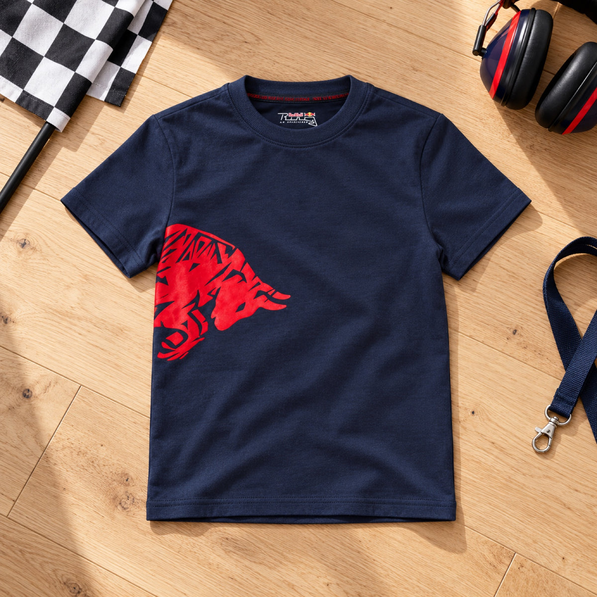 Detské tričko Red Bull Ring Adrenaline – modré – 128 cm – ilustračné foto (AI)