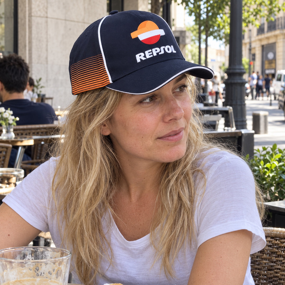 Repsol Team Cap with Logo – Navy – ilustrační foto 2 (AI)
