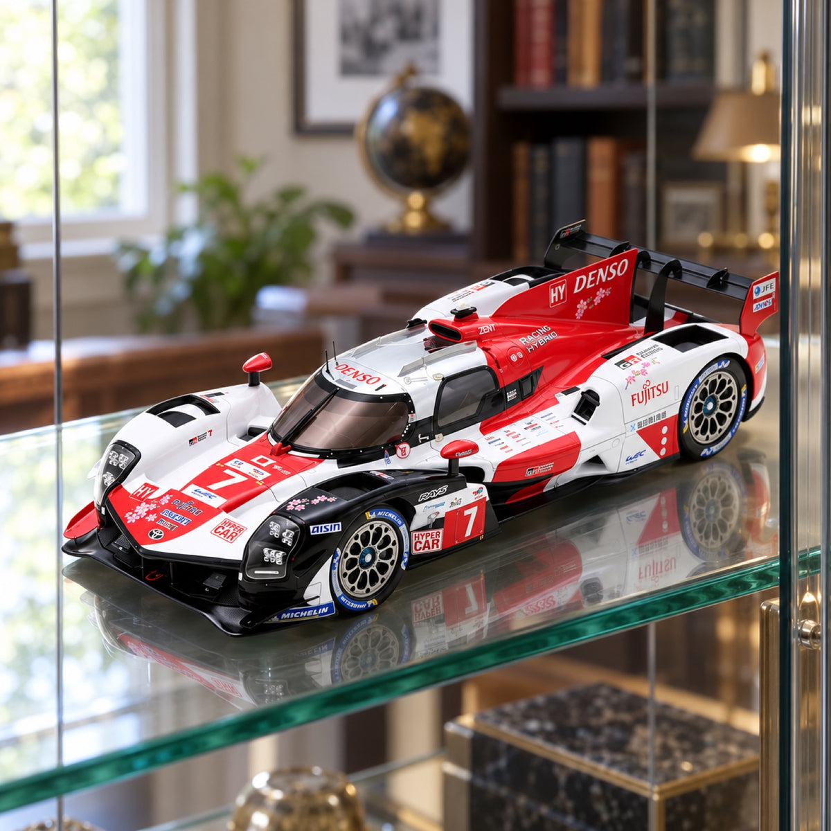 Spark Toyota GR010 24H Le Mans 2023 Model 1:18 No. 7 – illustrative photo (AI)