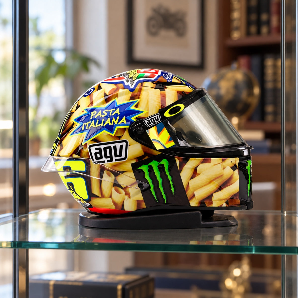 Model prilby Valentino Rossi MotoGP – Mugello 2014 – ilustračné foto (AI)