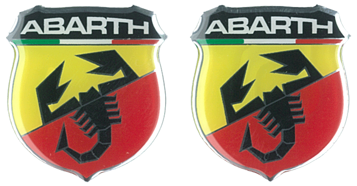 Abarth nálepky 3D