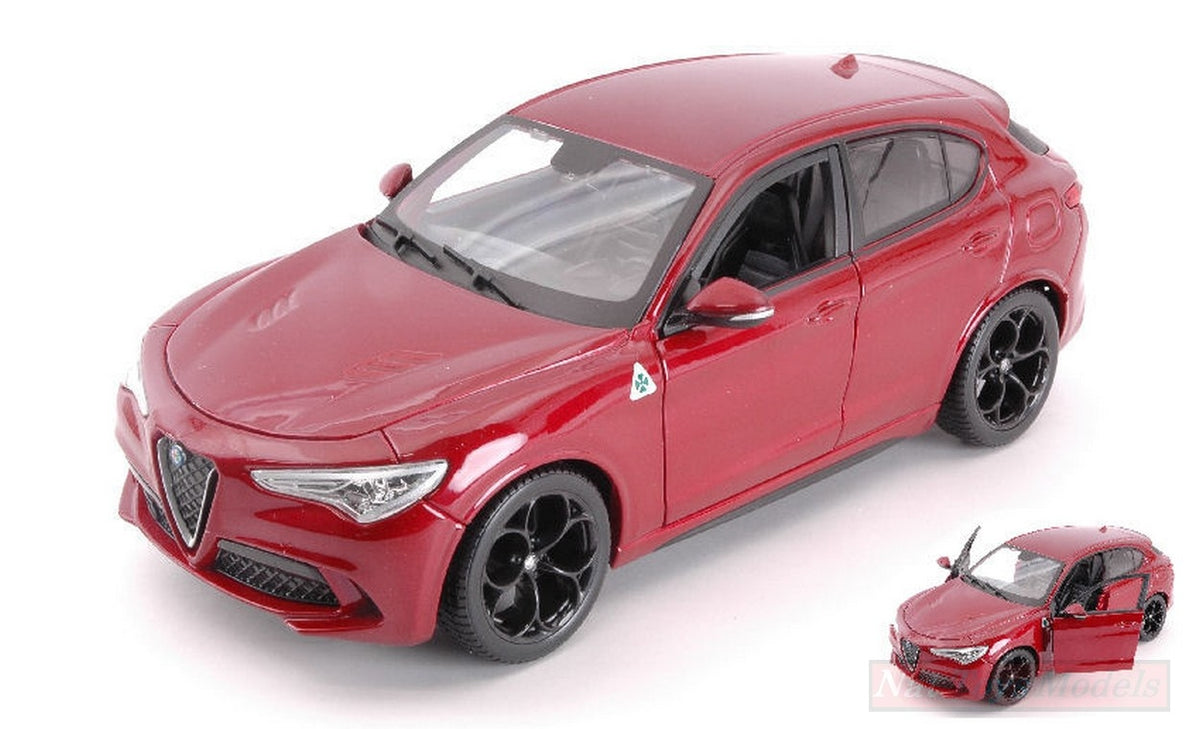 Model Alfa Romeo Stelvio Q4 Quadrifoglio 1:24 červené