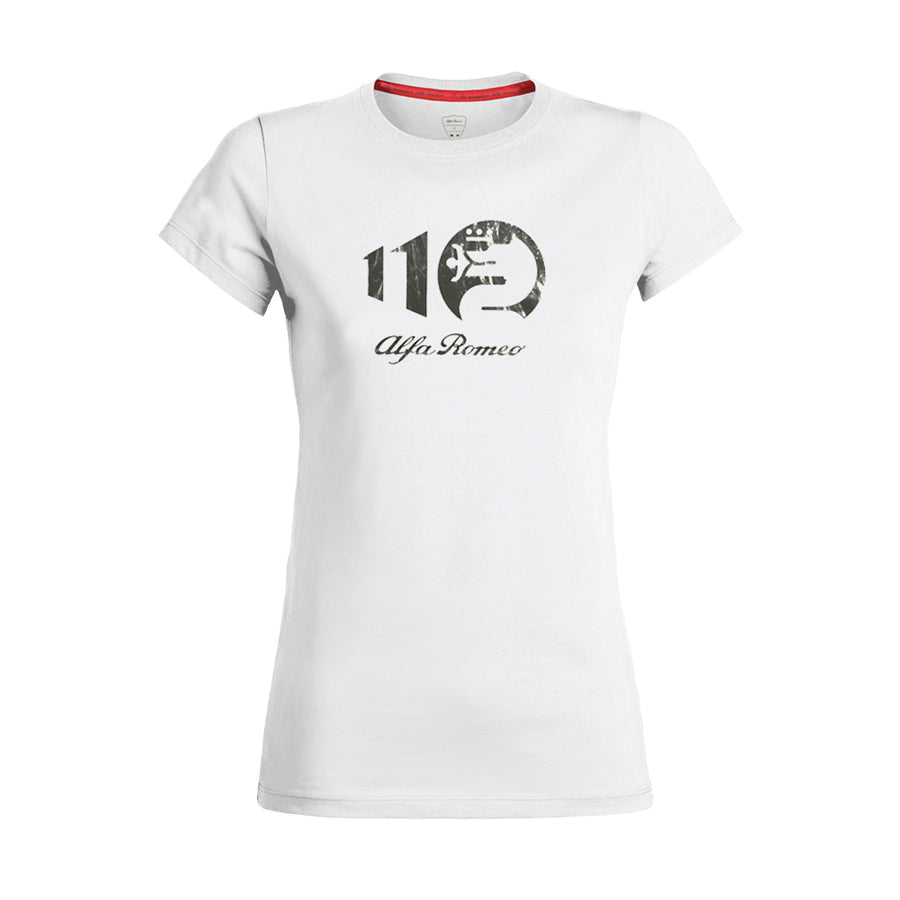 Women's Alfa Romeo METALLIC WHITE T-shirt, white