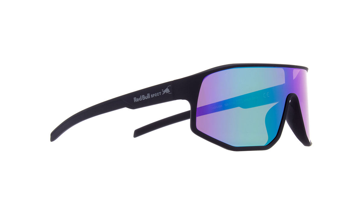 Red Bull Spect DASH sunglasses black with green-purple lens