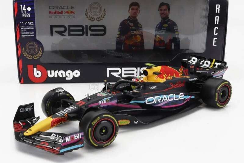 Model Red Bull F1 RB19 BBurago #11 Sergio Perez Miami GP 2023