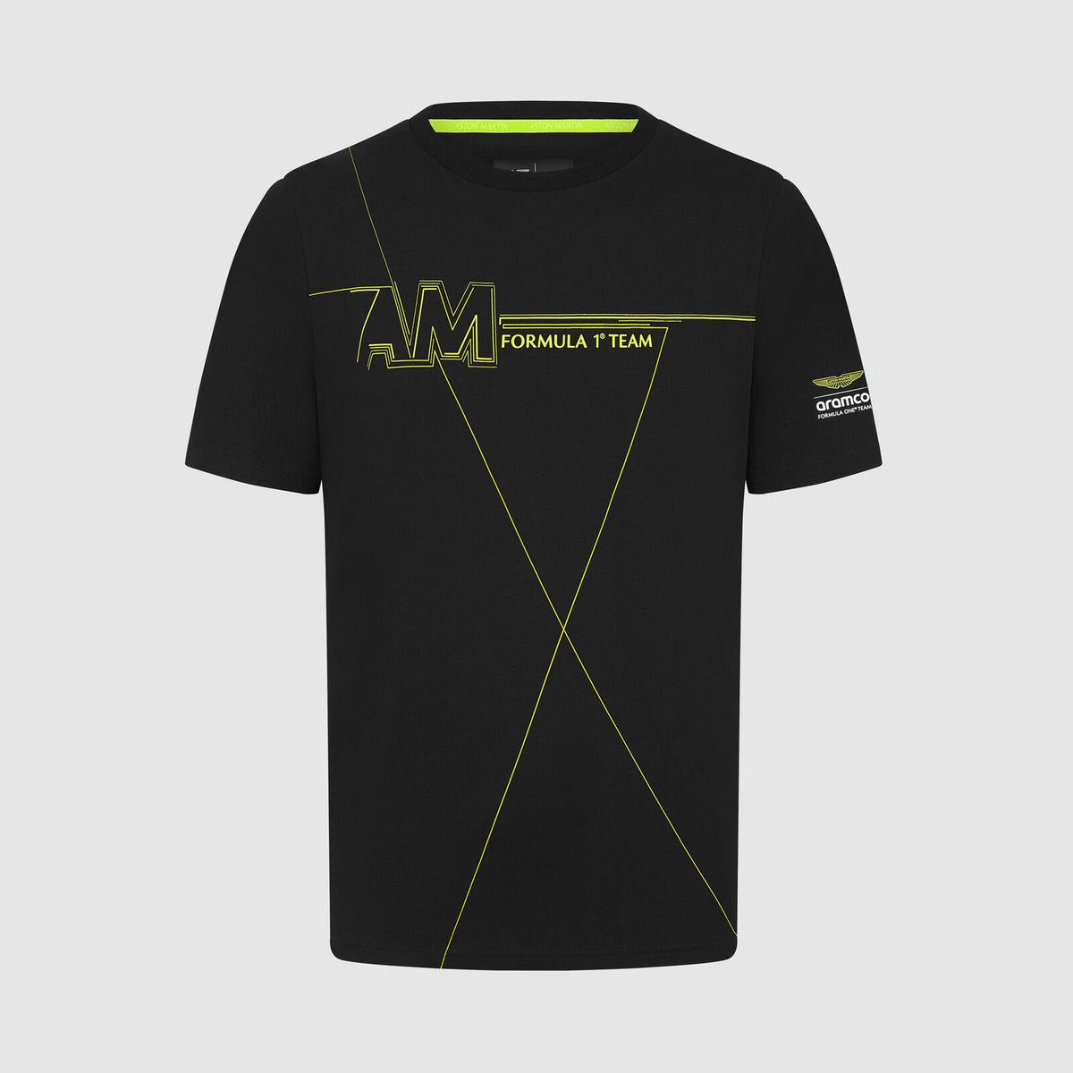 Aston Martin F1 Team fanúšikovské tričko AMF1 čierne