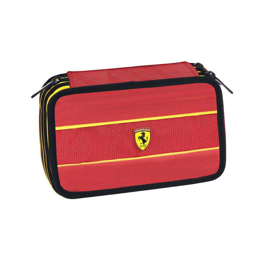 Vybavený školský peračník Scuderia Ferrari červený s logom