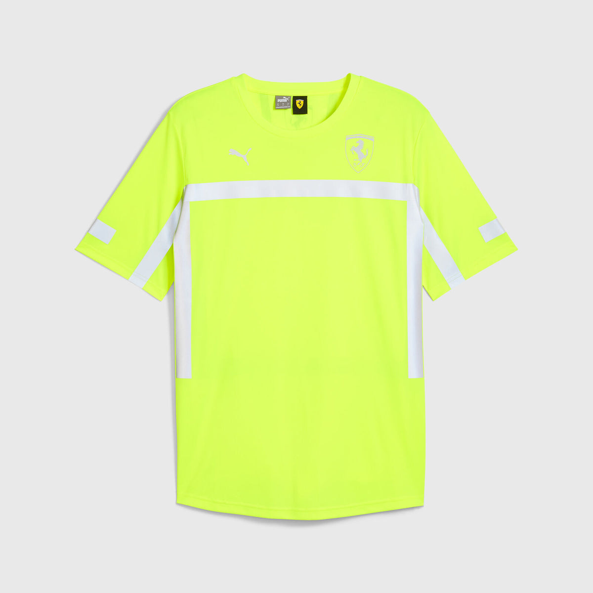 Scuderia Ferrari F1 high-visibility team T-shirt fluorescent yellow