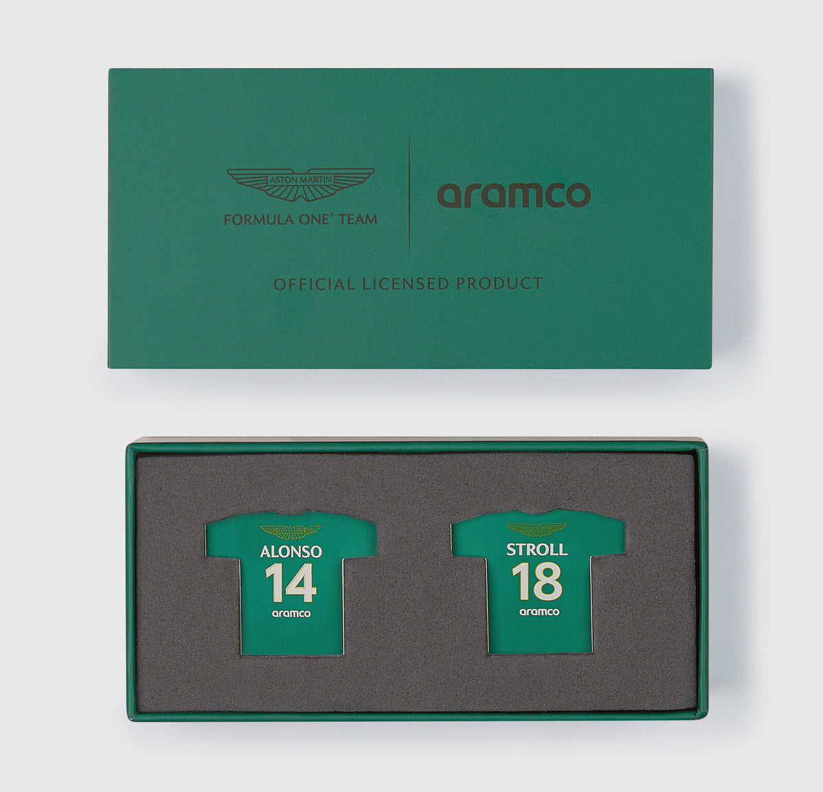 Aston Martin F1 Team fan pin badge set
