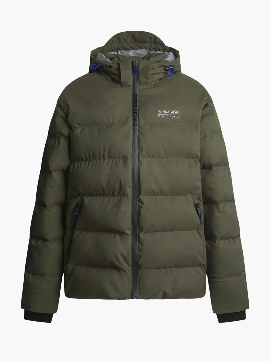 Bunda s kapucňou Pepe Jeans - Red Bull Racing tmavozelená