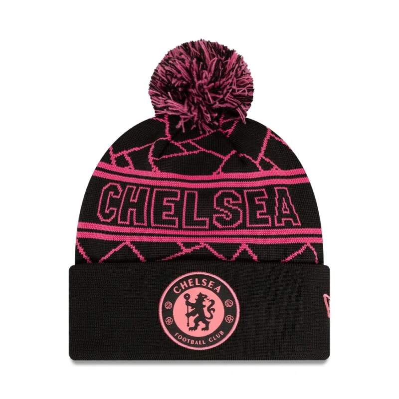 Zimná čiapka CHELSEA vintage čierna s brmbolcom