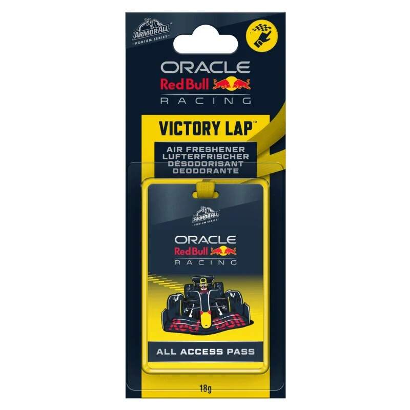 Vôňa do auta Red Bull Racing - Armorall - závesná karta F1 žltá
