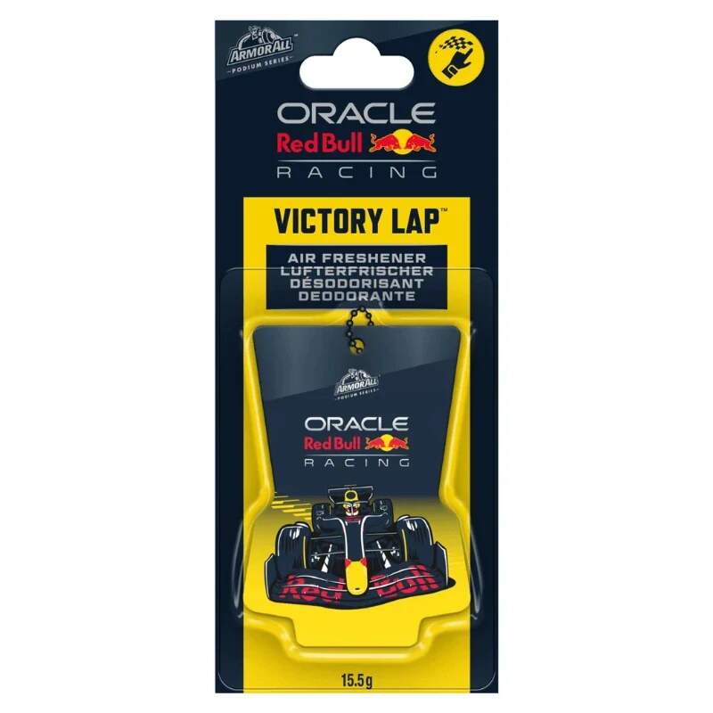 Red Bull Racing car air freshener – Armor All – hanging Formula 1 car yellow