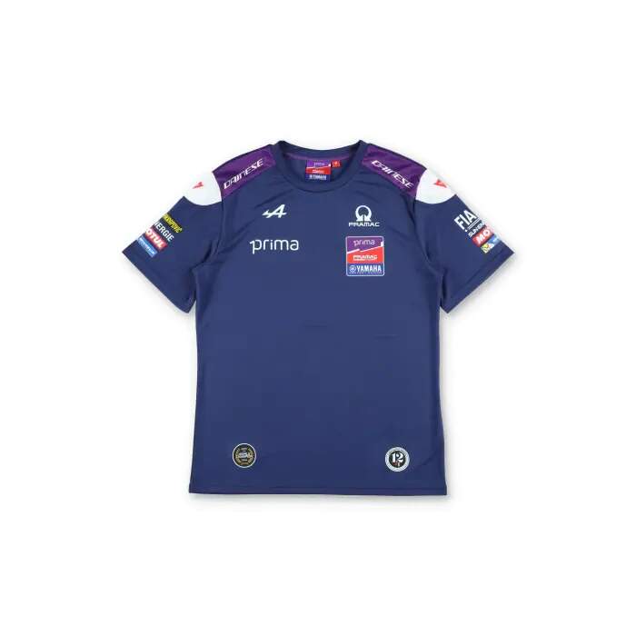 Tímové tričko Yamaha Pramac s logami sponzorov