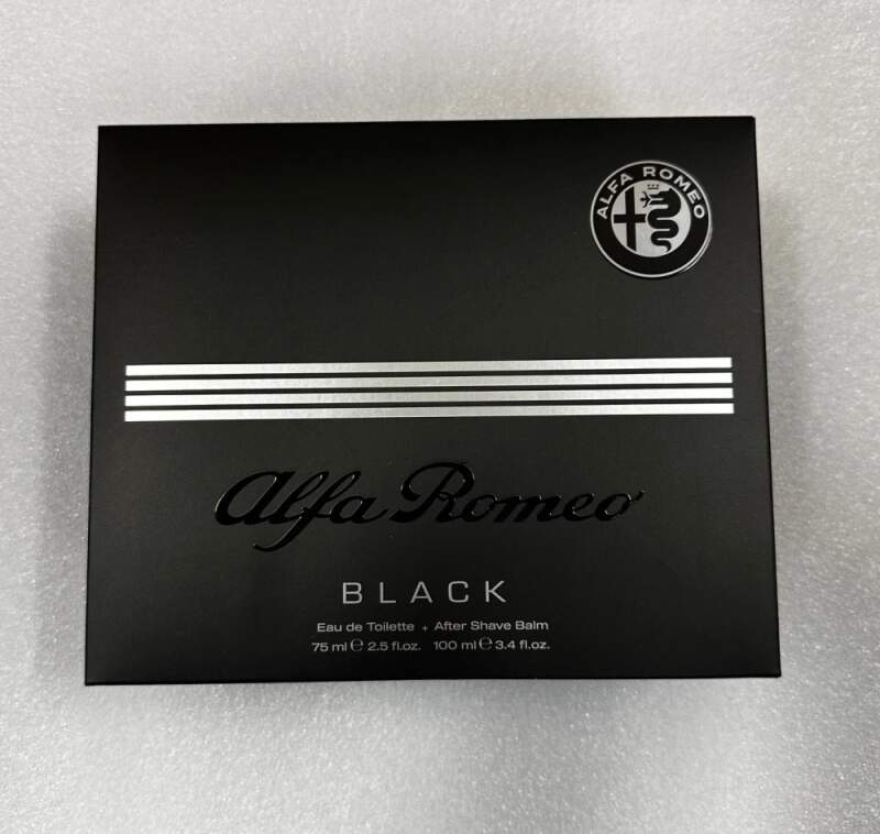 Alfa Romeo Black Eau de Toilette 75 ml + aftershave balm 100 ml gift set