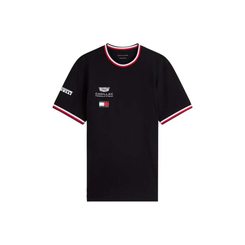 Čierne tričko Cadillac F1 x Tommy Hilfiger - tímová edícia