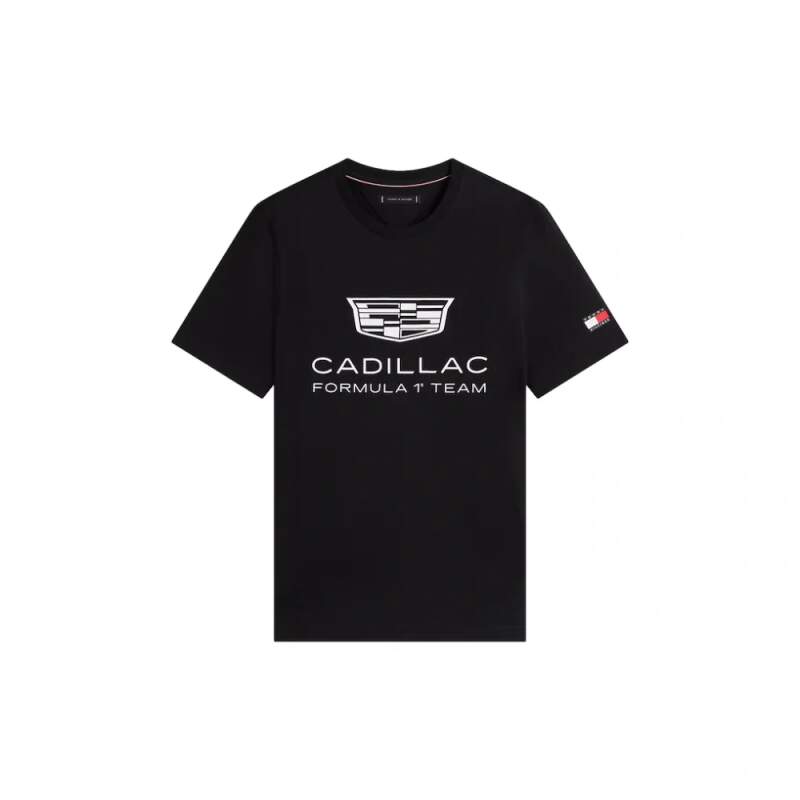 Čierne tričko Cadillac F1 x Tommy Hilfiger - voľnočasová edícia