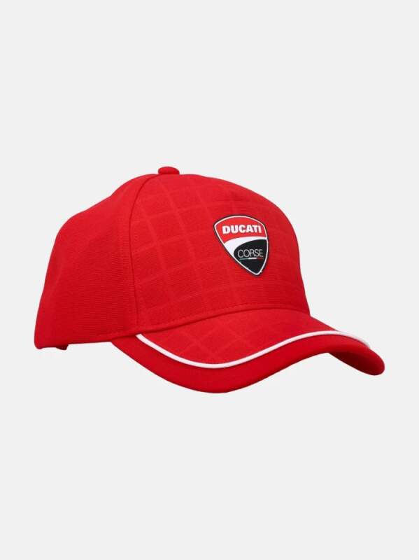 Ducati Corse GRID red fan cap with logo