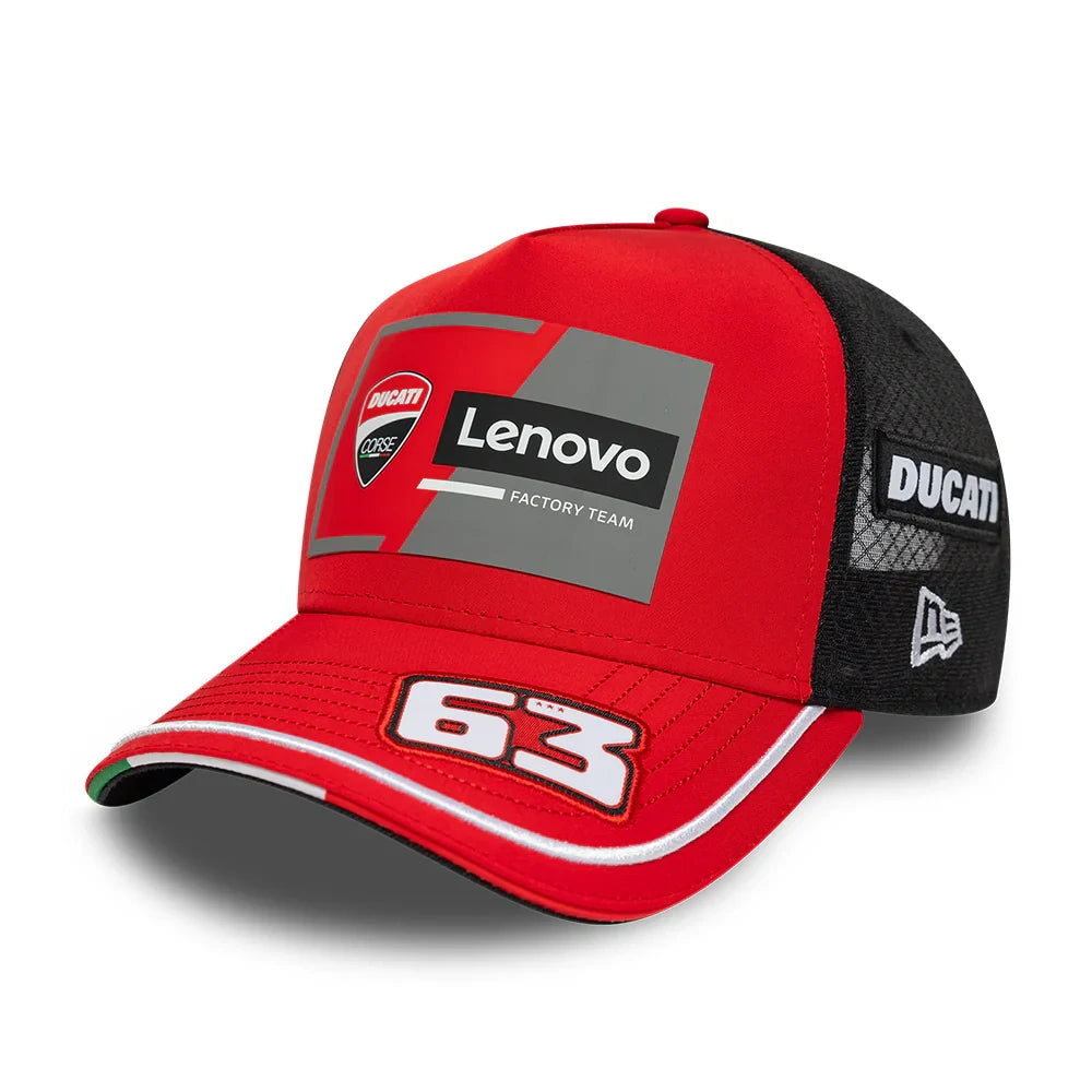 Šiltovka Ducati Lenovo Team Pecco Bagnaia #63 2026 – červená