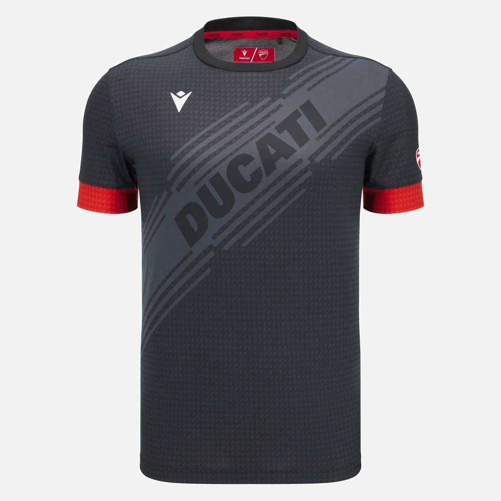 Ducati x Macron Sports T-Shirt with Logo – Dark Grey