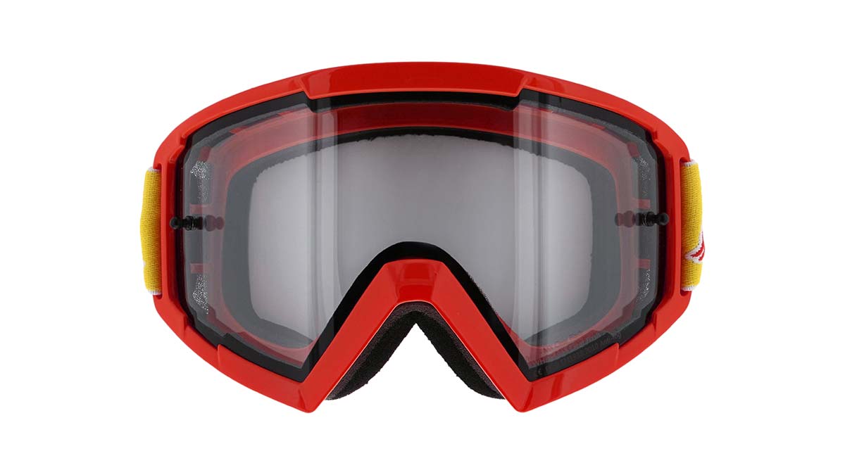 Red Bull Spect motokrosové okuliare WHIP červené s čírym sklom