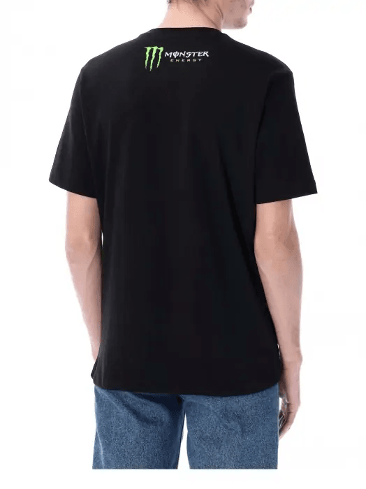 Tričko Fabio Quartararo Monster Energy Stripes čierne