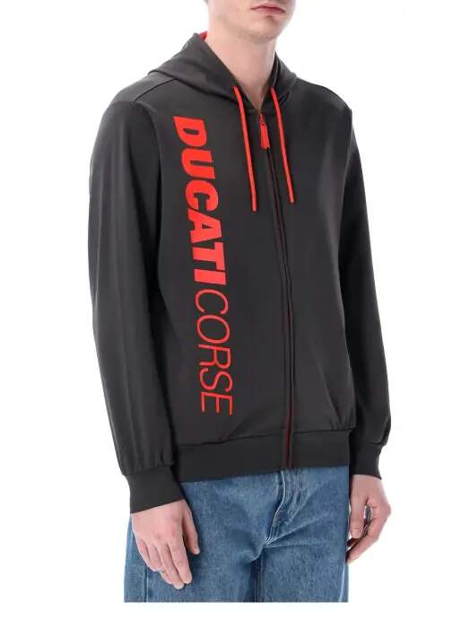 Ducati Corse fan sweatshirt dark grey with logo