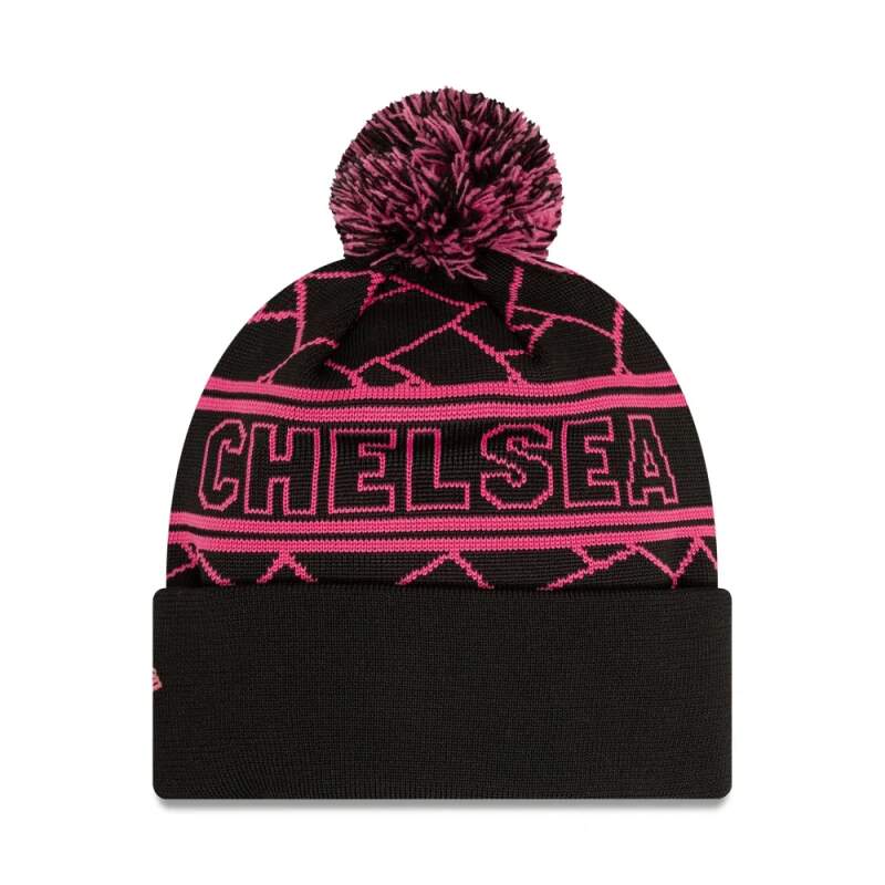 Zimná čiapka CHELSEA vintage čierna s brmbolcom