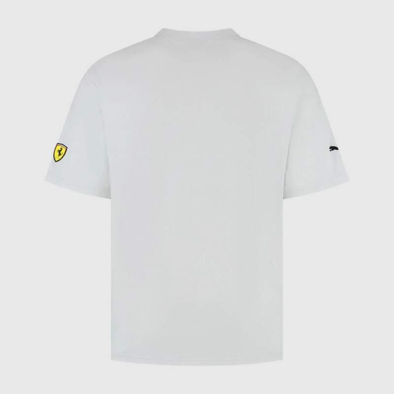 Voľnočasové tričko Scuderia Ferrari F1 s motívom SF sivé