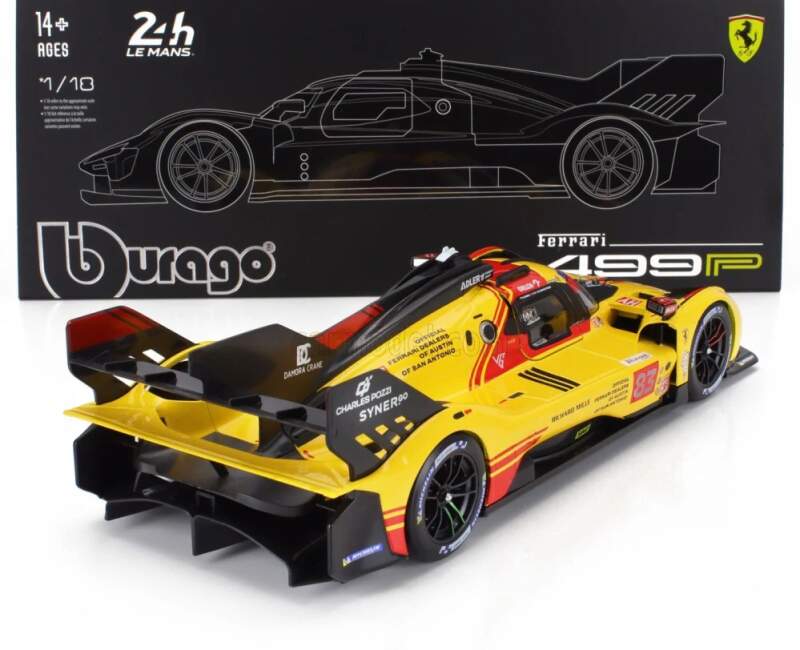 Model BBurago Ferrari 499P NR.83 Le Mans 2024 1:18 AF Corse - Deluxe edícia