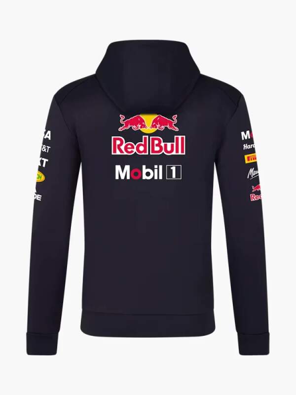 Oracle Red Bull Racing zip-up sweatshirt with sponsor logos - team edition