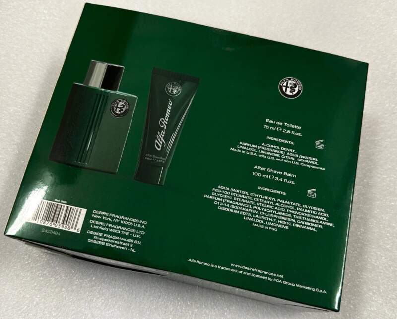 Alfa Romeo Green Eau De Toilette 75 ml + After Shave balzam 100 ml darčeková sada