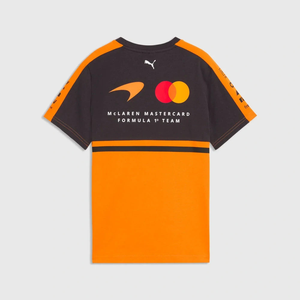 Detské tímové tričko McLaren F1 x Puma so sponzorskými logami – Team Edition