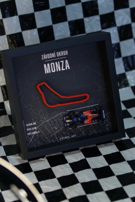 3D rám PETROL ART Monza s modelom Toro Rosso STR3 Sebastian Vettel 1:43