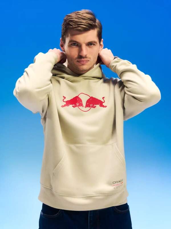 Mikina s kapucňou Oracle Red Bull Racing edícia SPARK piesková s logom